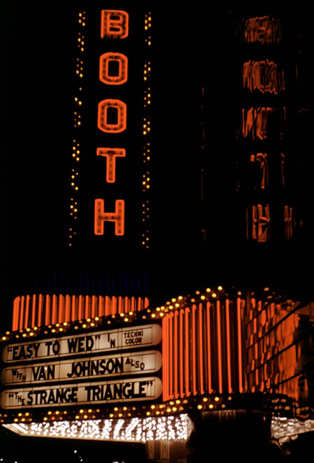 Booth Theatre - 1947 Marquee Pic From Joe Scheufler